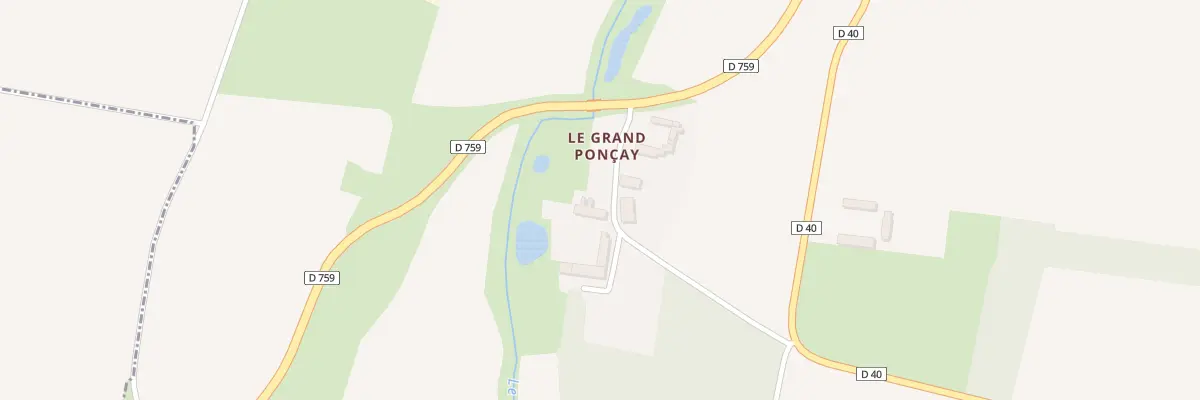 Plan du 2 Le Grand Poncay à Beuxes