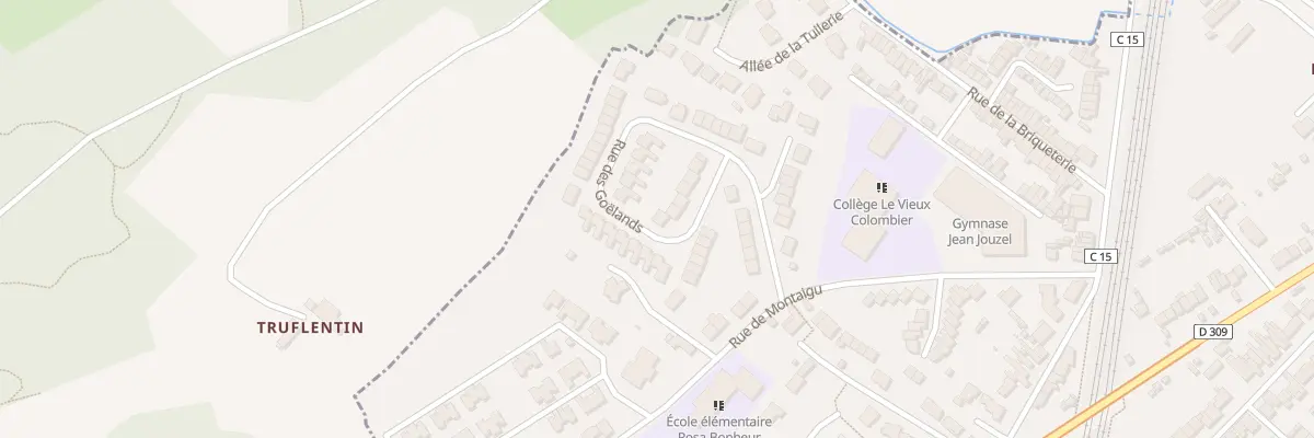 Plan du 25 Rue des Goélands au Mans