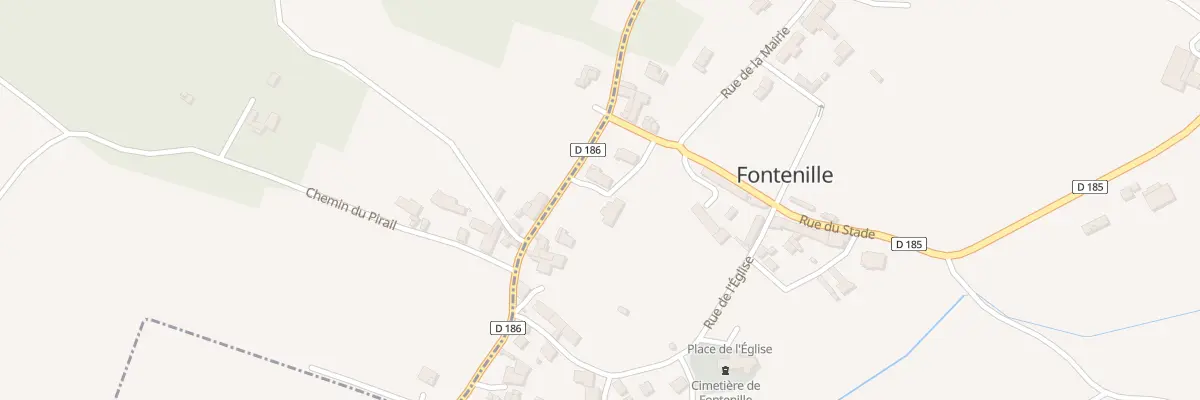 Plan du 1 Rte de Luxé à Fontenille