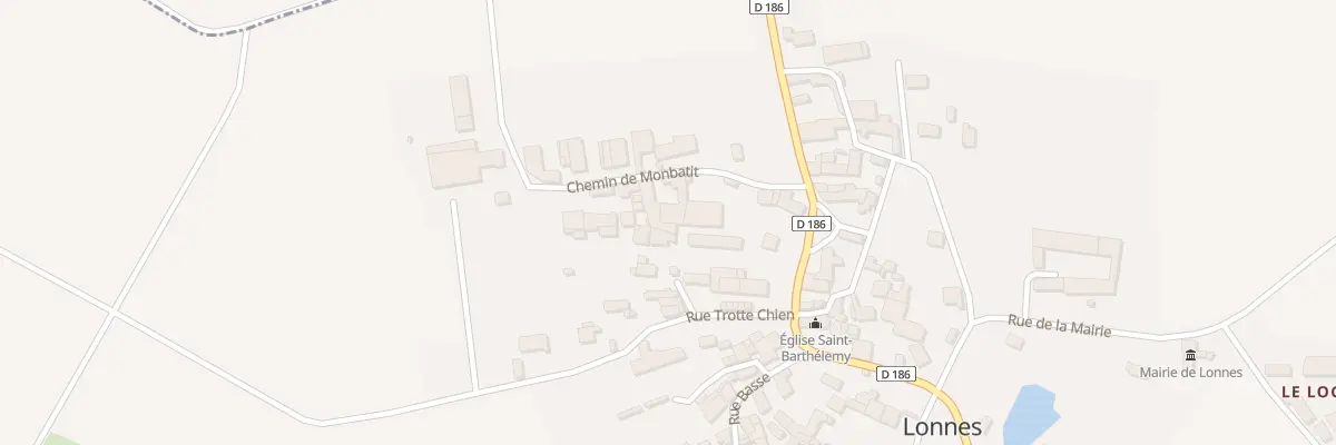 Plan du 3 Che de Monbatit à Lonnes