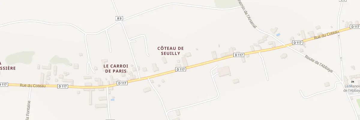 Plan du 49 Coteau de Seuilly à Seuilly