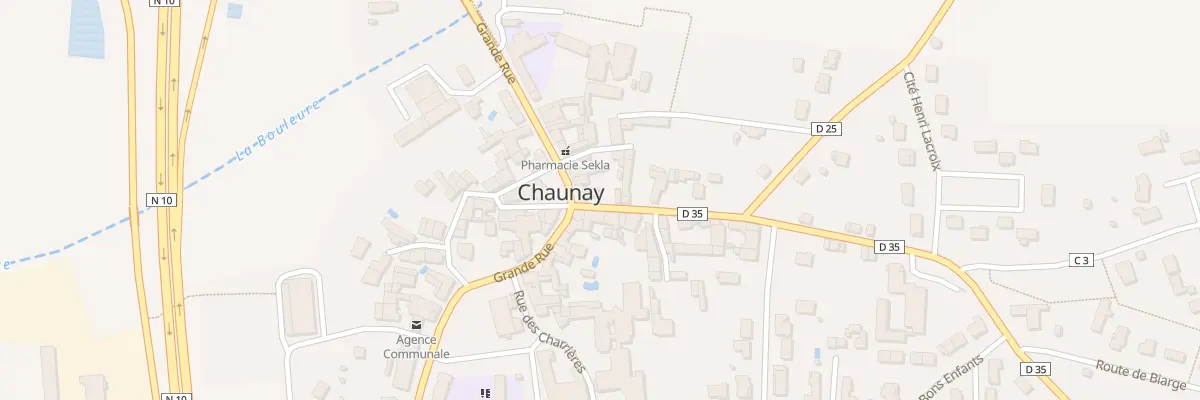 Plan du 1 Rue des Bons Enfants à Chaunay