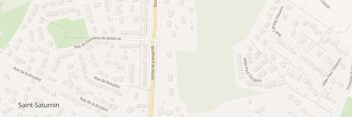 Plan du 58 Bd de Maule à Saint-Saturnin