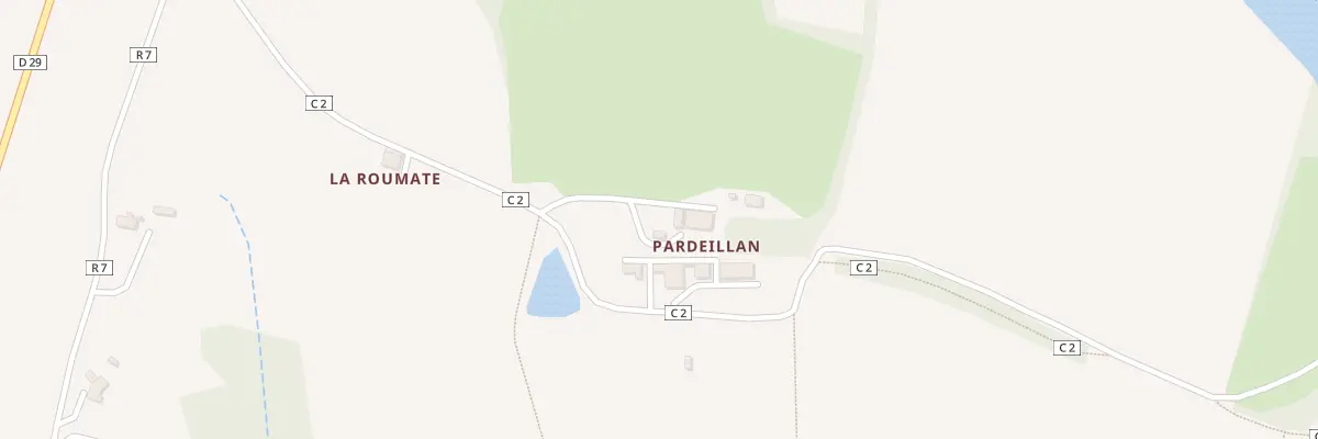 Plan du 5054 A Pardeillan à Cazeneuve