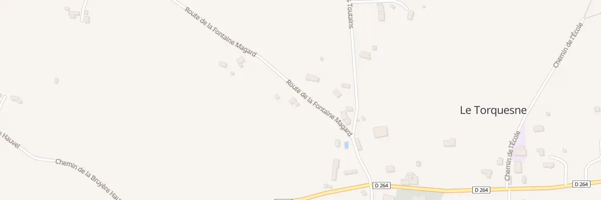 Plan du 233 Rte de la Fontaine Magard au Torquesne