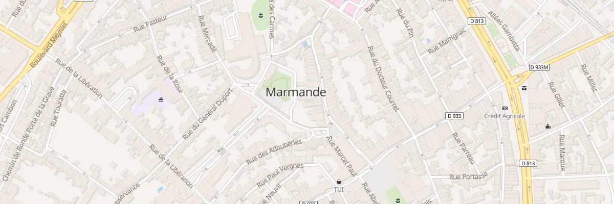 Plan du 7 Rue d’Onzac à Marmande