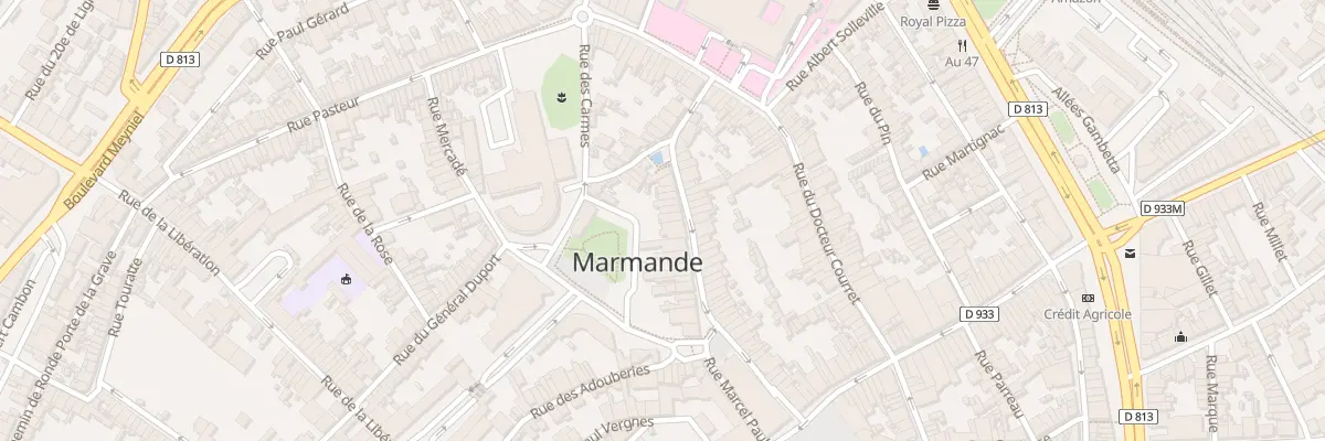 Plan du 27 Rue d’Onzac à Marmande