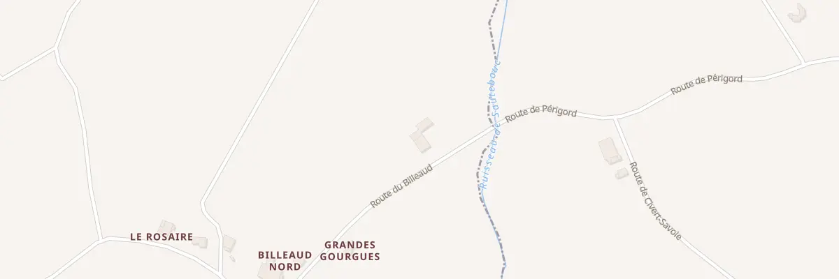 Plan du 18 Billeaud Nord à Saint-Géraud