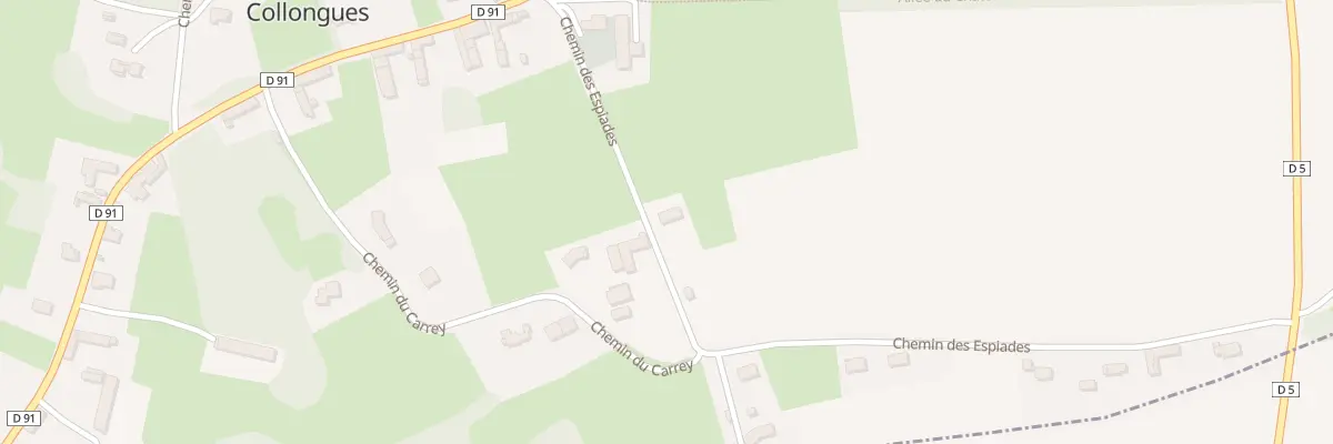 Plan du 5 Che des Espiades à Collongues