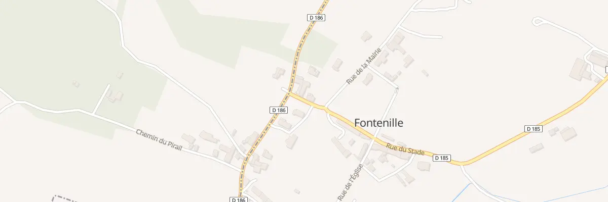 Plan du 2 Rue du Stade à Fontenille