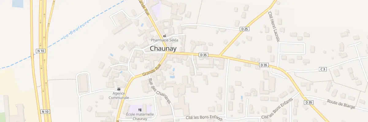 Plan du 8 Rue des Bons Enfants à Chaunay