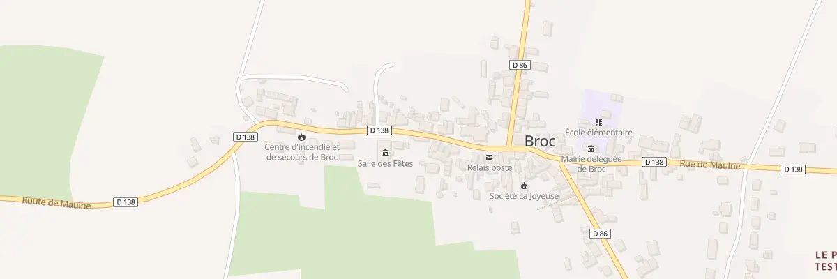 Plan du 12 Rue de Maulne (Broc) à Noyant-Villages