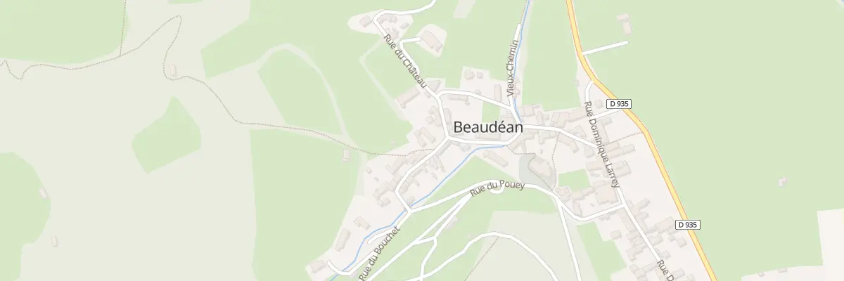 Plan du 4 Rue de la Marque Darrè à Beaudéan