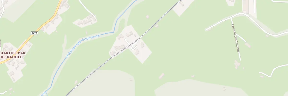 Plan du 593 Che d’Angoue à Campan