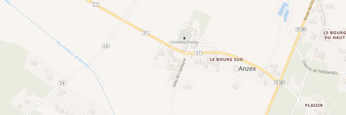 Plan du 5186 Saubain à Anzex