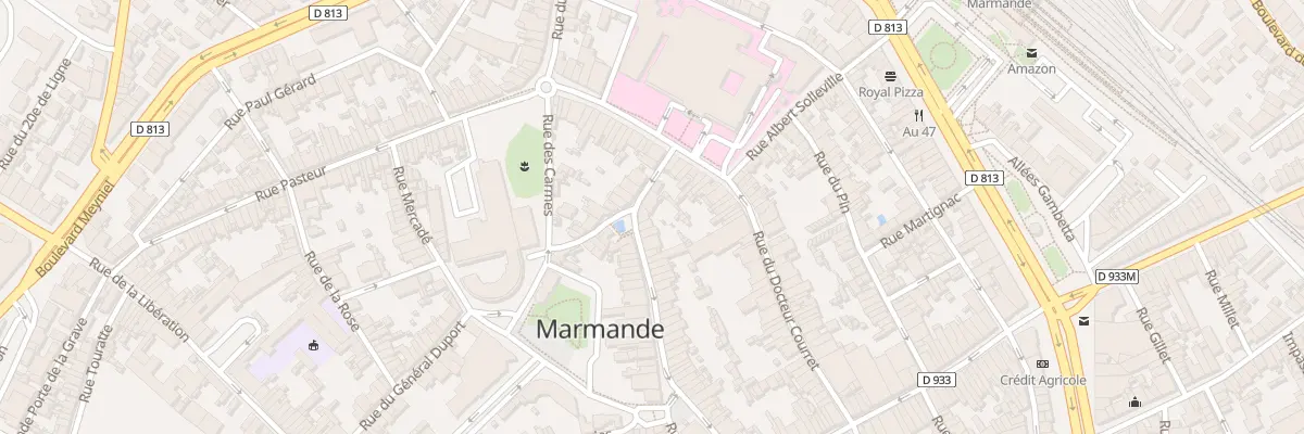 Plan du 44 Rue d’Onzac à Marmande