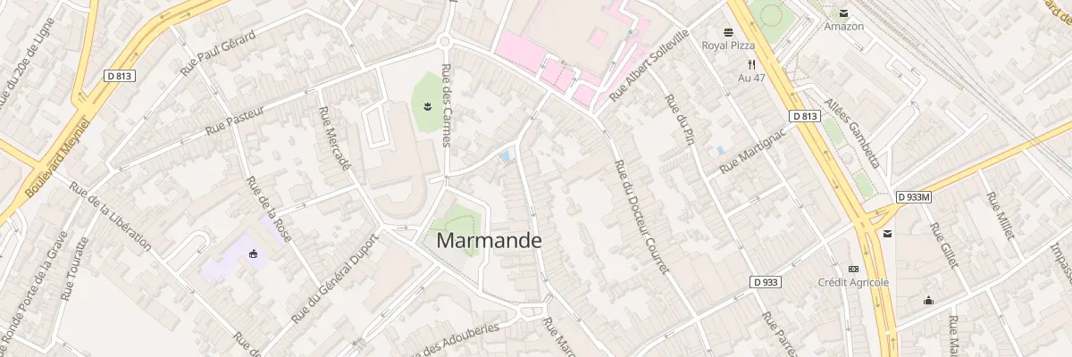 Plan du 34 Rue d’Onzac à Marmande