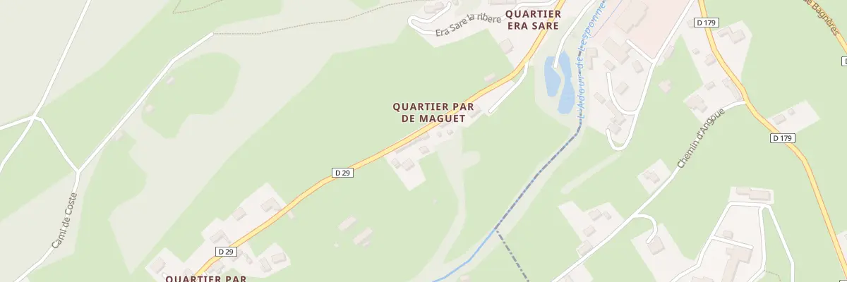 Plan du 21 Qua Par de Maguet à Beaudéan