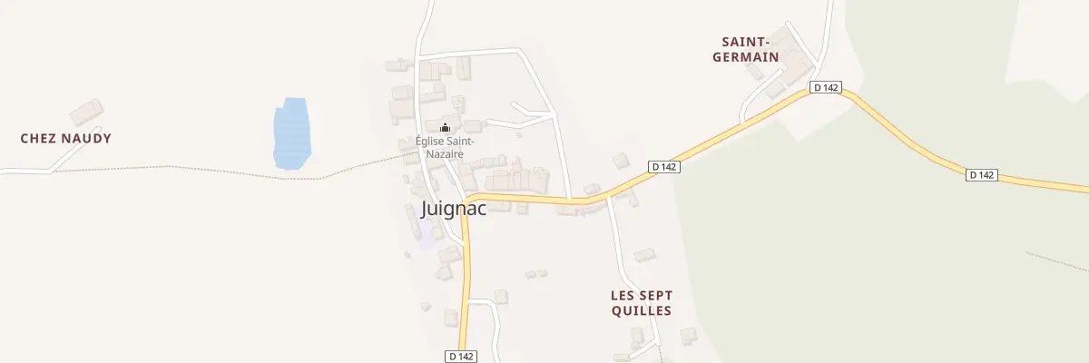Plan du 5021 Le Bourg à Juignac