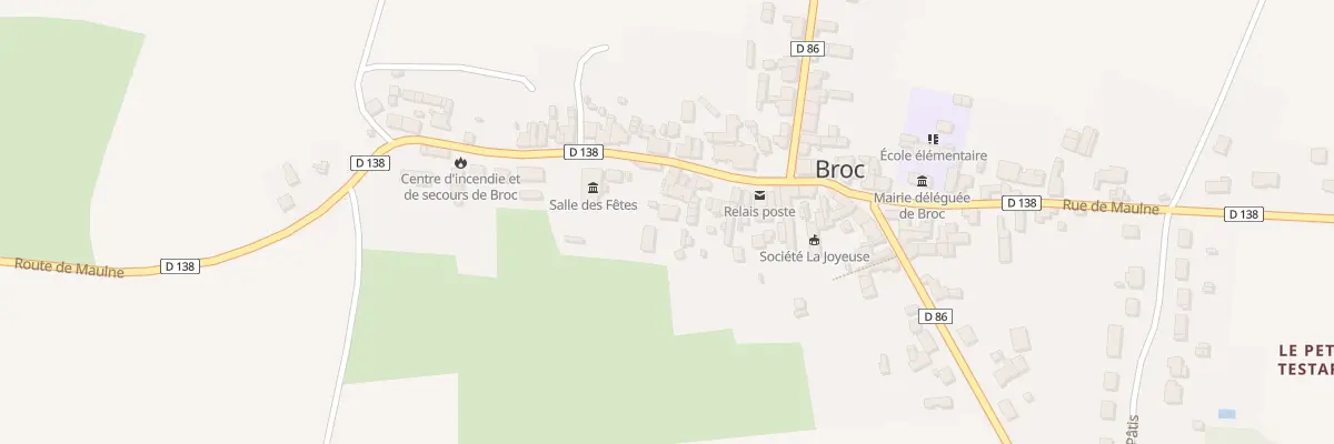 Plan du 18 Rue de Maulne (Broc) à Noyant-Villages