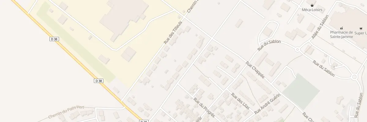 Plan du 10 Rue des Bégonias à Sainte-Jamme-sur-Sarthe