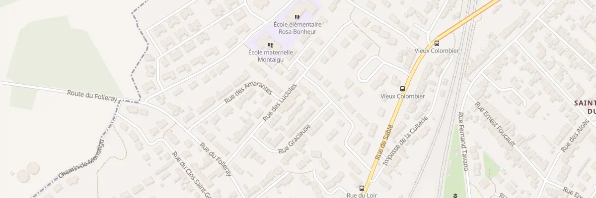 Plan du 28 Rue des Lucioles au Mans