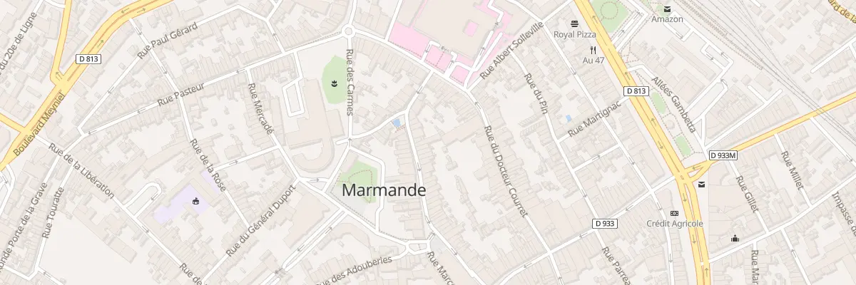 Plan du 32 Rue d’Onzac à Marmande