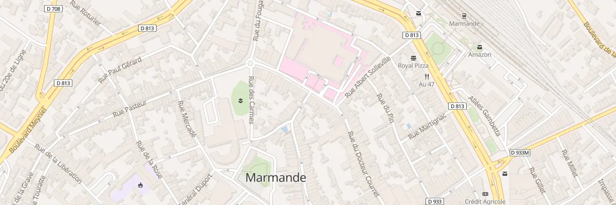 Plan du 73 Rue du Docteur Courret à Marmande
