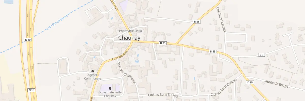 Plan du 2 Imp des Bons Enfants à Chaunay
