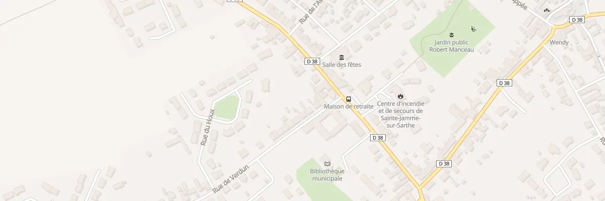 Plan du 6 Rue de Verdun à Sainte-Jamme-sur-Sarthe