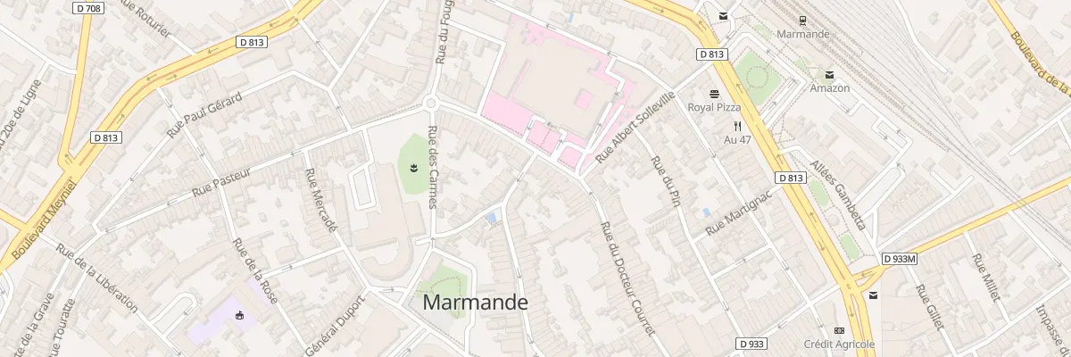 Plan du 71 Rue du Docteur Courret à Marmande