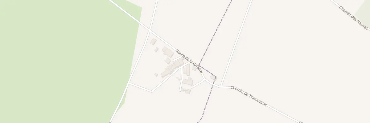 Plan du 185 Rte de Tramonzac à Bonnes