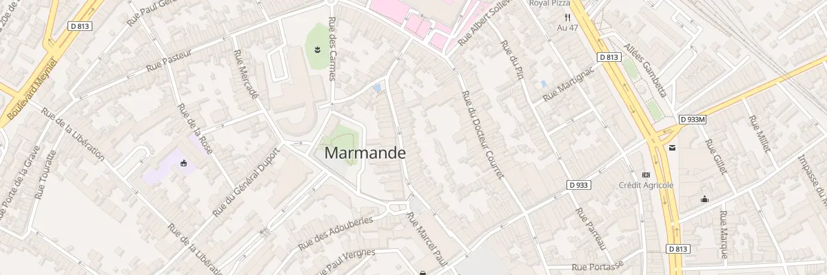 Plan du 20 Rue d’Onzac à Marmande