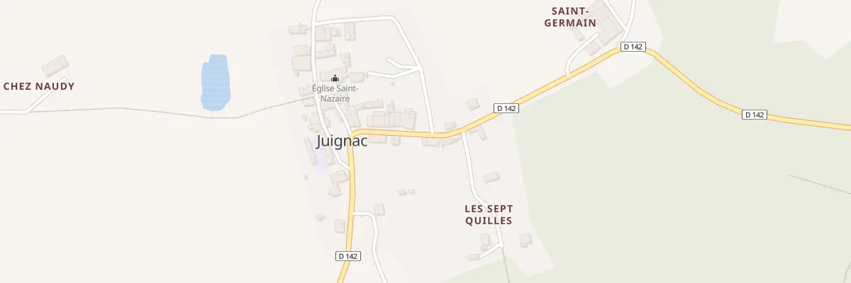 Plan du 5023 Le Bourg à Juignac