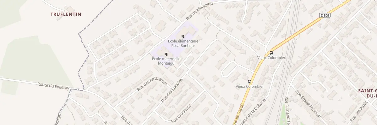 Plan du 29 Rue des Lucioles au Mans