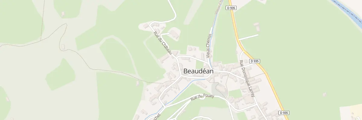 Plan du 9 Rue du Château à Beaudéan