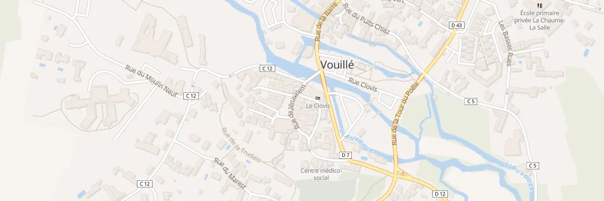 Plan du 1 Pl de l’Eglise à Vouillé