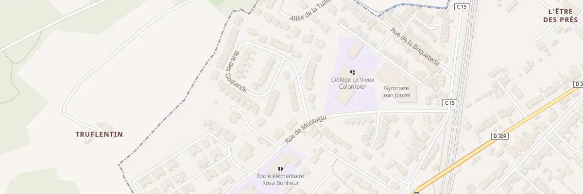Plan du 7 Rue des Goélands au Mans