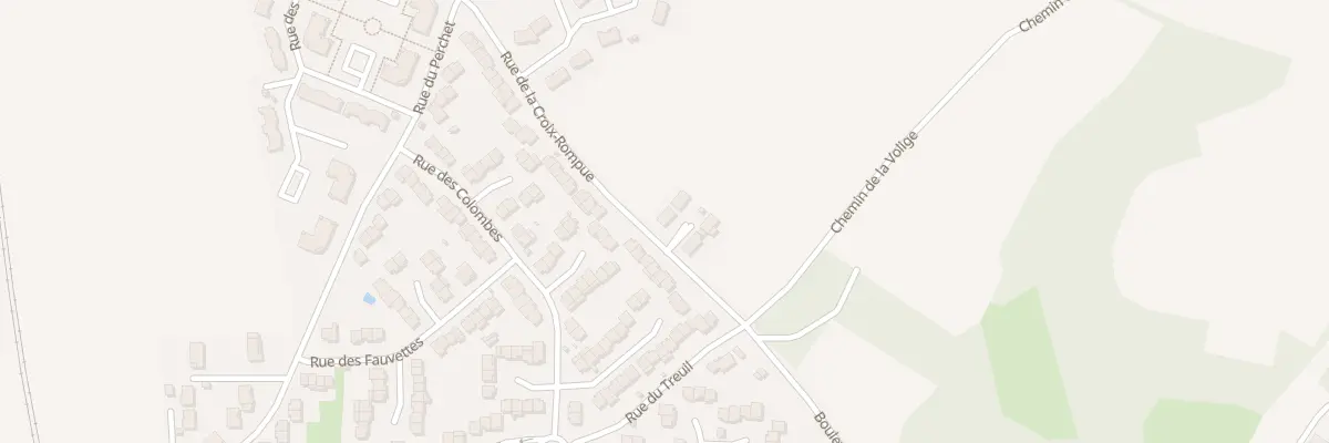 Plan du 25A Rue de la Croix Rompue à Gond-Pontouvre