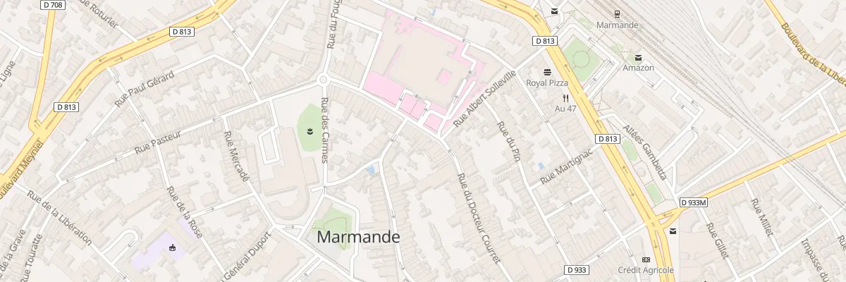 Plan du 63 Rue du Docteur Courret à Marmande