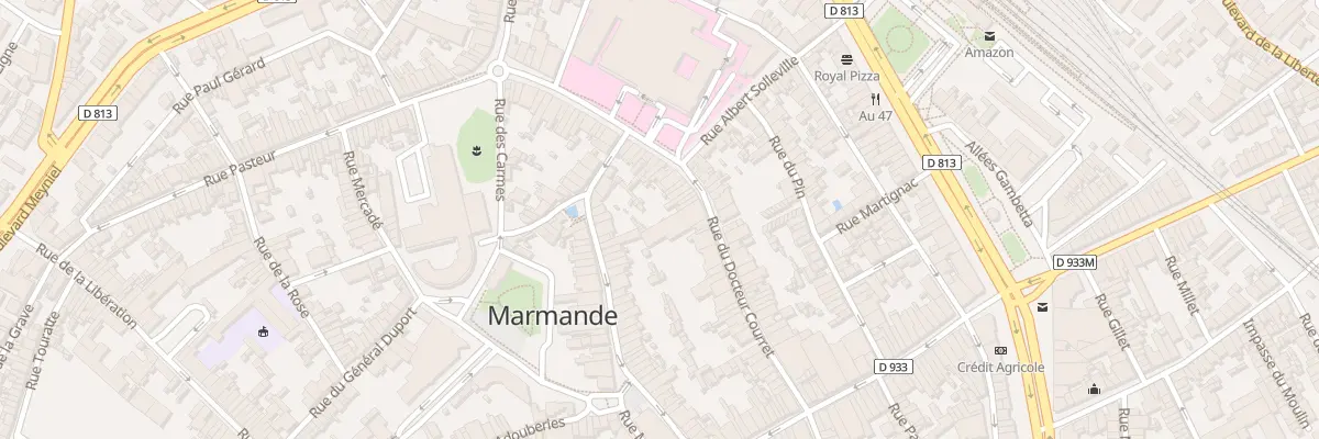 Plan du 49 Rue du Docteur Courret à Marmande