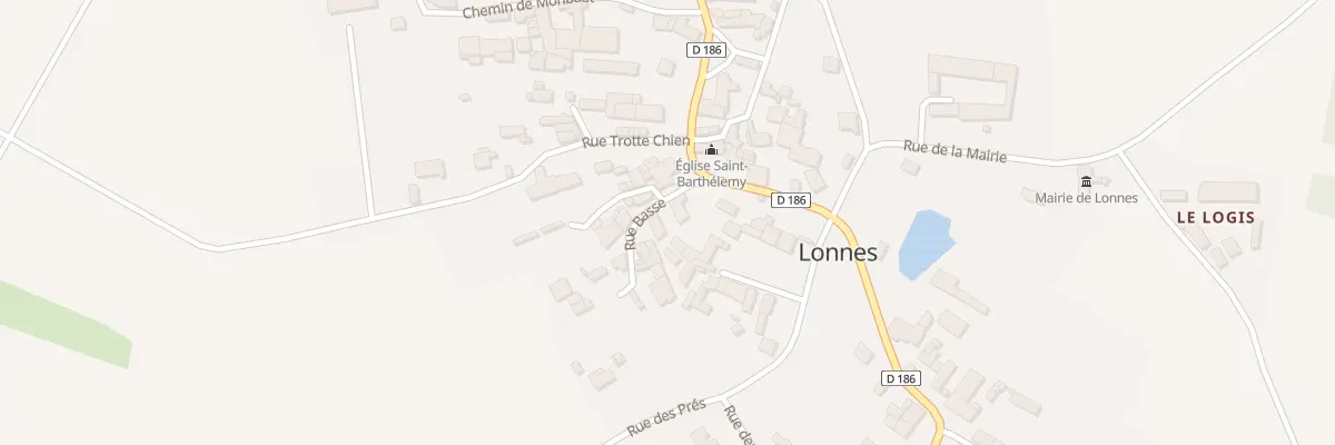 Plan du 1 Rue Basse à Lonnes