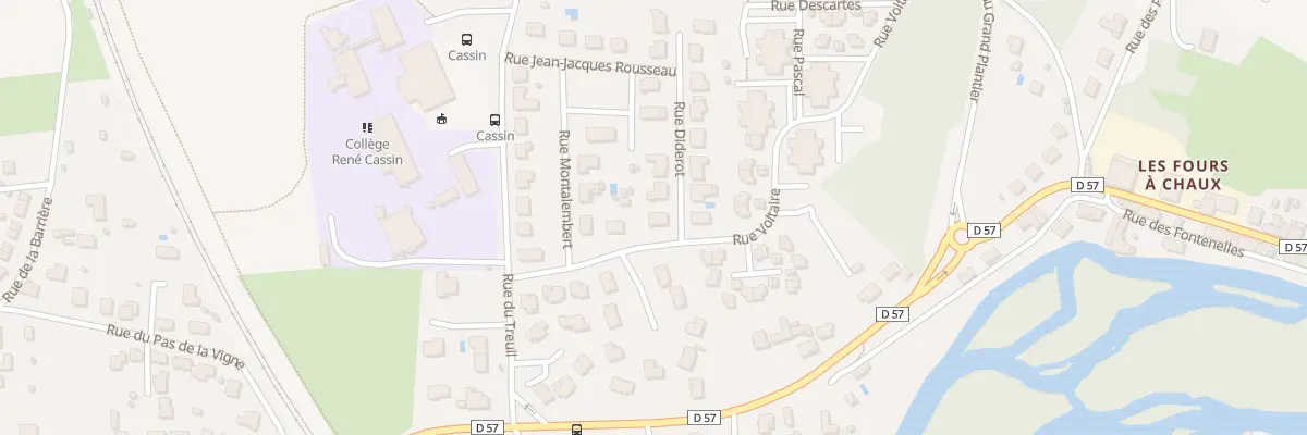 Plan du 8 Rue Voltaire à Gond-Pontouvre