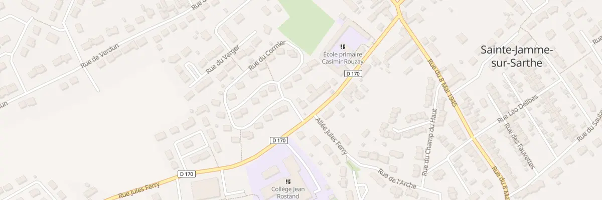 Plan du 16 Rue Jules Ferry à Sainte-Jamme-sur-Sarthe