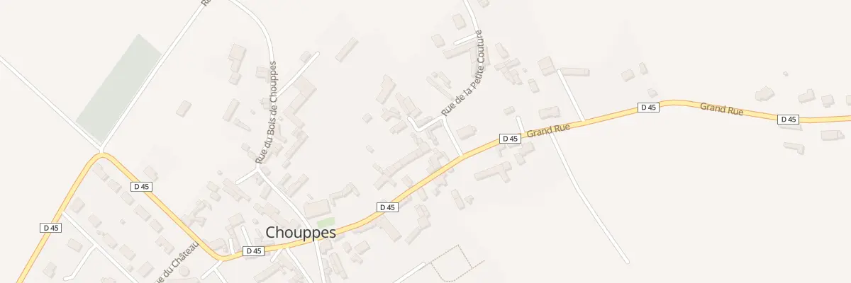 Plan du 23 Rue Grand Rue à Chouppes