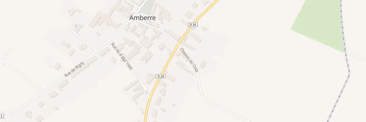Plan du 7 Rue de la Fontaine St Martin à Amberre