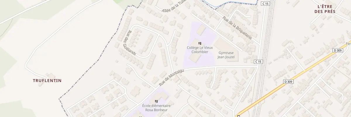 Plan du 2 Rue des Goélands au Mans
