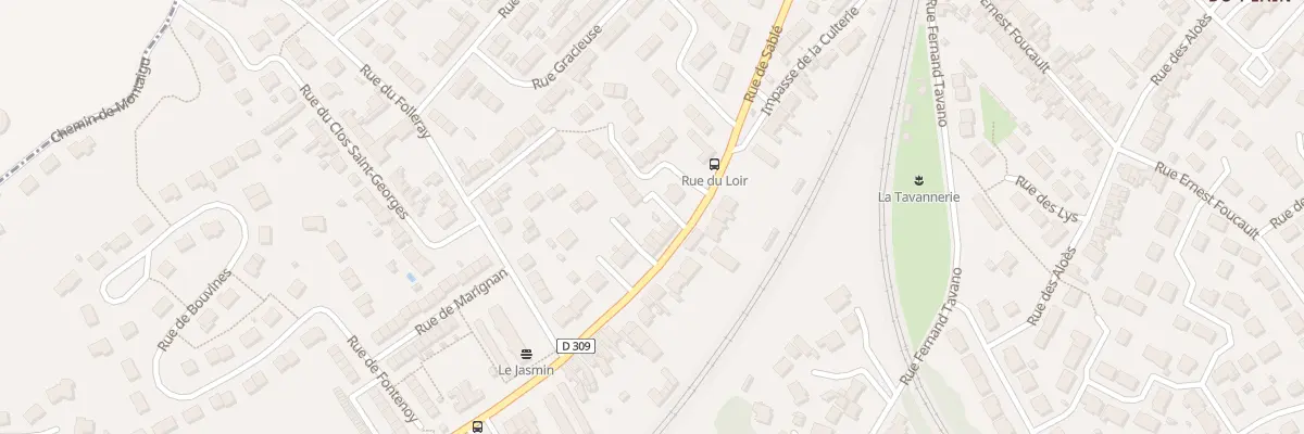Plan du 136 Rue de Sablé au Mans