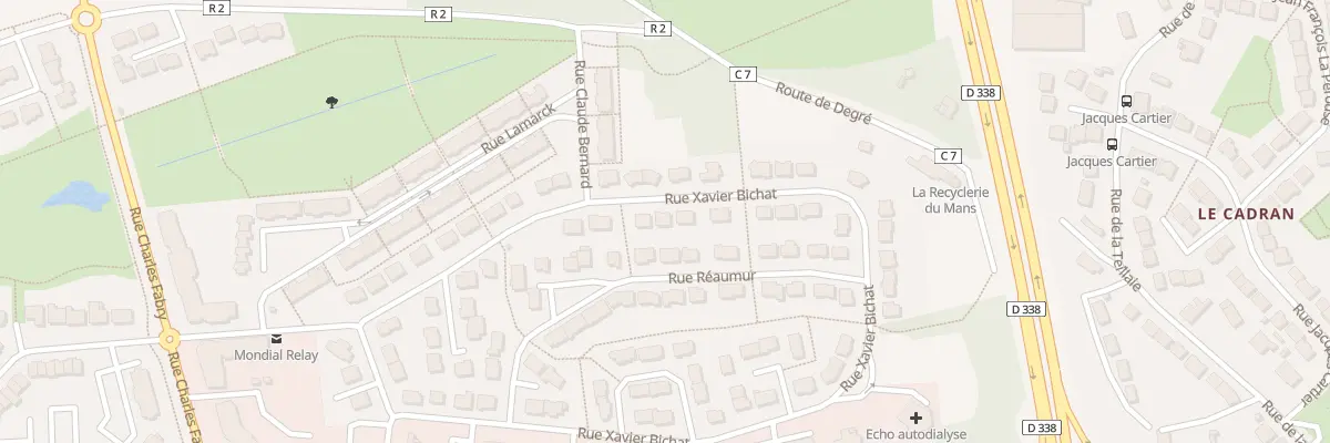 Plan du 67 Rue Xavier Bichat au Mans