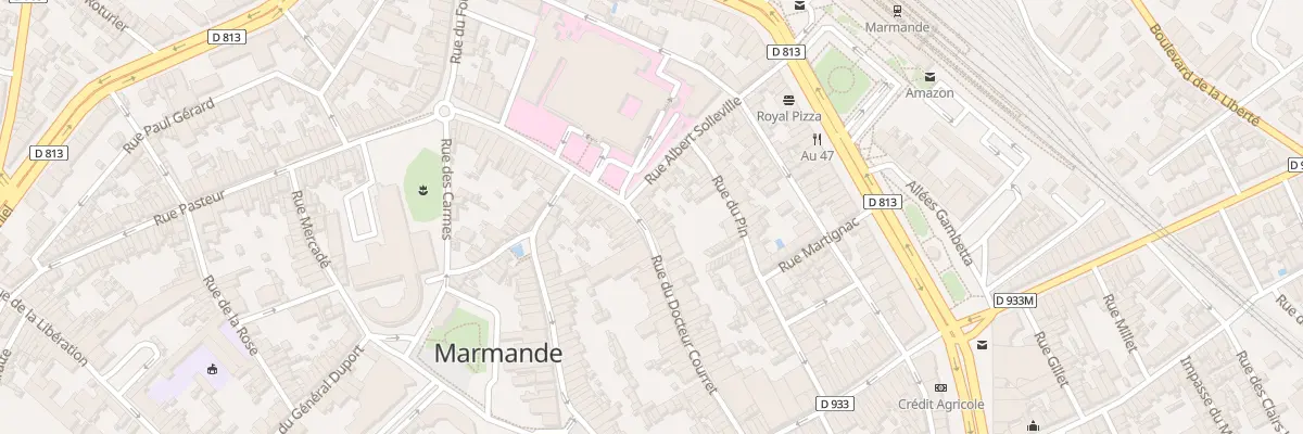 Plan du 62 Rue du Docteur Courret à Marmande